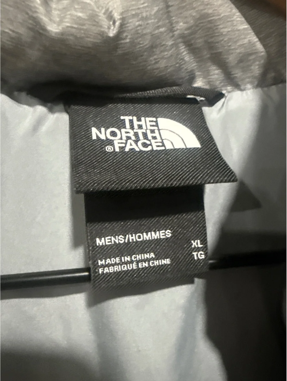 The North Face Men's Quilted Gray Vest, XL